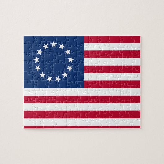 Verenigde Staten Betsy Ross Flag Legpuzzel (Horizontaal)