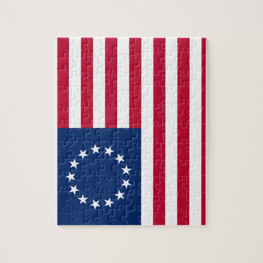 Verenigde Staten Betsy Ross Flag Legpuzzel (Verticaal)