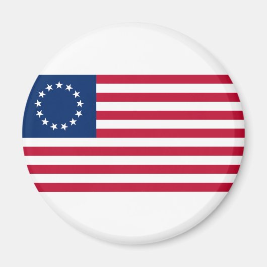Verenigde Staten Betsy Ross Flag Magneet (Voorkant)