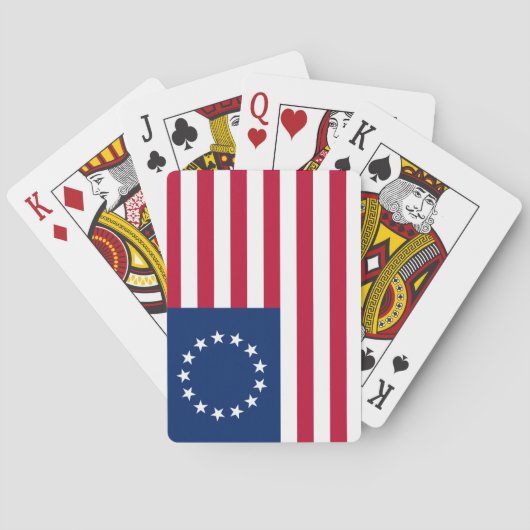 Verenigde Staten Betsy Ross Flag Pokerkaarten (Achterkant)