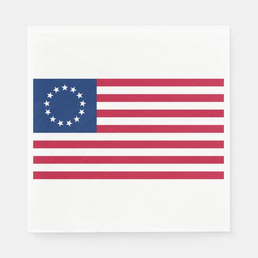 Verenigde Staten Betsy Ross Flag Servet (Voorkant)