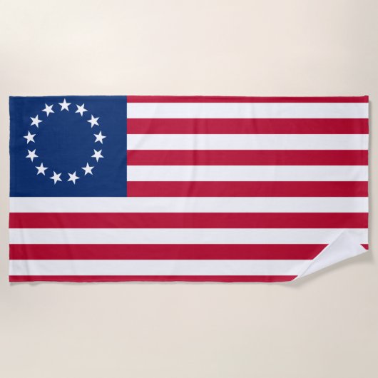 Verenigde Staten Betsy Ross Flag Strandlaken (Voorkant)