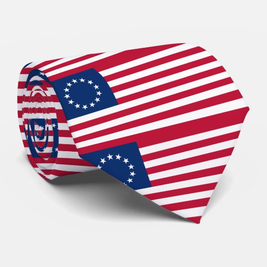 Verenigde Staten Betsy Ross Flag Stropdas (Opgerold)