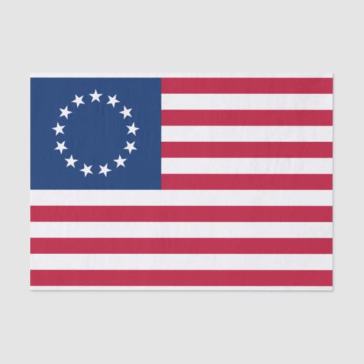 Verenigde Staten Betsy Ross Flag Tissuepapier (Voorkant)