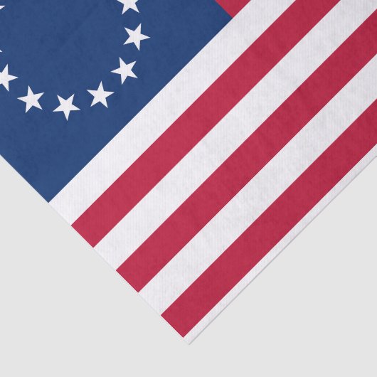 Verenigde Staten Betsy Ross Flag Tissuepapier (Detail)