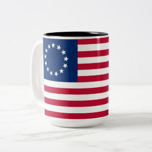 Verenigde Staten Betsy Ross-vlag Tweekleurige Koffiemok
