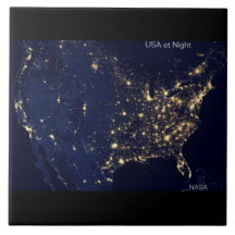 Verenigde Staten bij nacht, NASA-Afbeelding