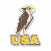 Verenigde Staten Bold Eagle Sticker (Voorkant)