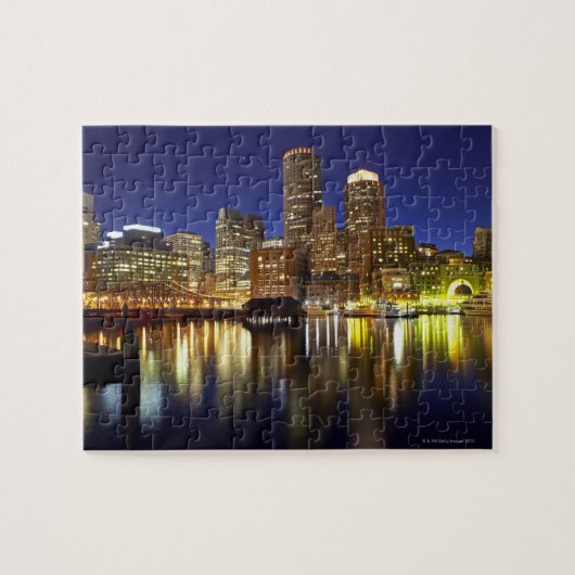 Verenigde Staten, Boston, skyline in de stad 's na Legpuzzel (Horizontaal)