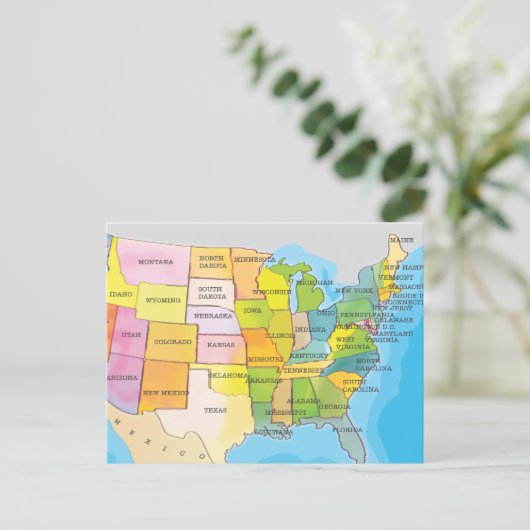 Verenigde Staten Briefkaart (Staand voorkant)