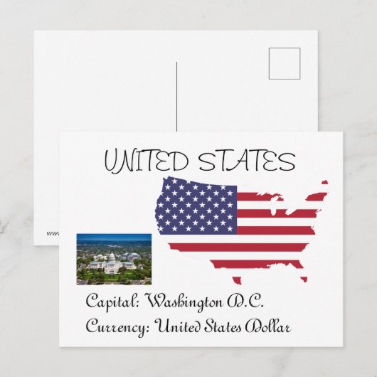 Verenigde Staten Briefkaart (Voorkant / Achterkant)