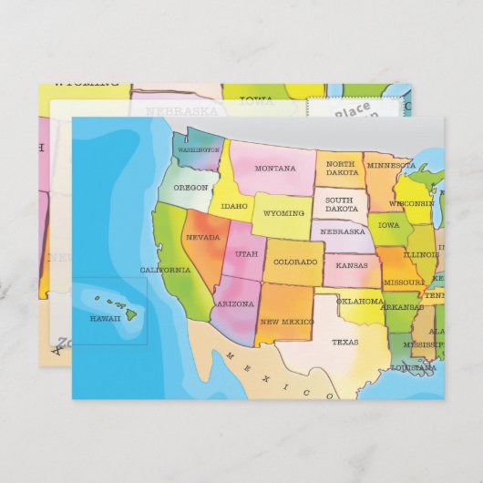 Verenigde Staten Briefkaart (Voorkant / Achterkant)