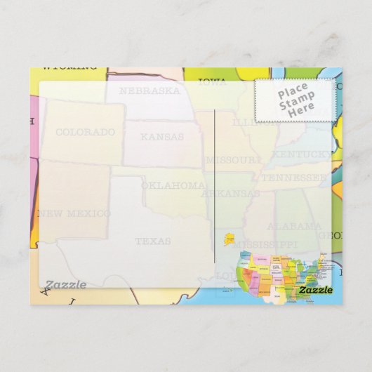 Verenigde Staten Briefkaart (Achterkant)