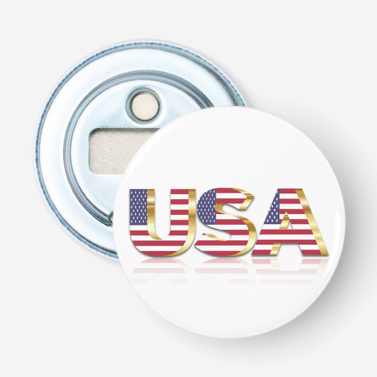 Verenigde Staten Button Flesopener (Voorkant)
