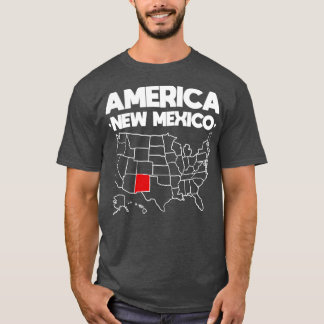 Verenigde Staten cadeau Nieuwe Mexico-staat T-shirt