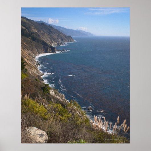 Verenigde Staten, Californië, Big Sur, Rugged kust Poster (Voorkant)