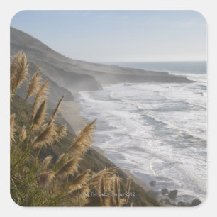 Verenigde Staten, Californië, Mendocino-kust Vierkante Sticker