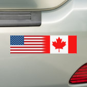 Verenigde Staten Canada Canadese Amerikaan Bumpersticker (Op auto)