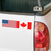 Verenigde Staten Canada Canadese Amerikaan Bumpersticker (Op Truck)