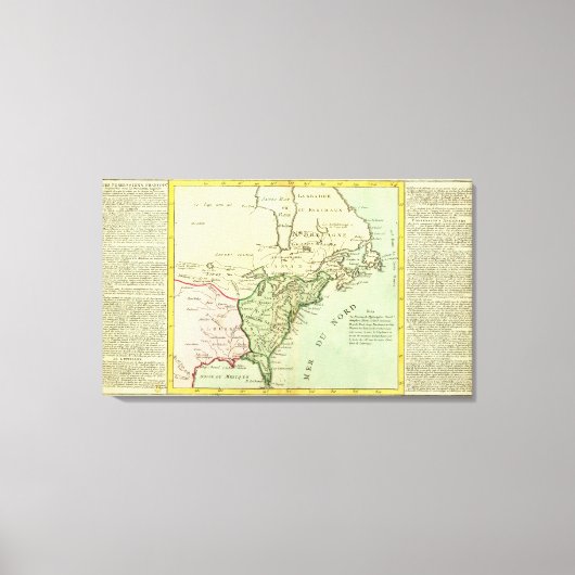 Verenigde Staten, Canada Canvas Afdruk (Voorkant)