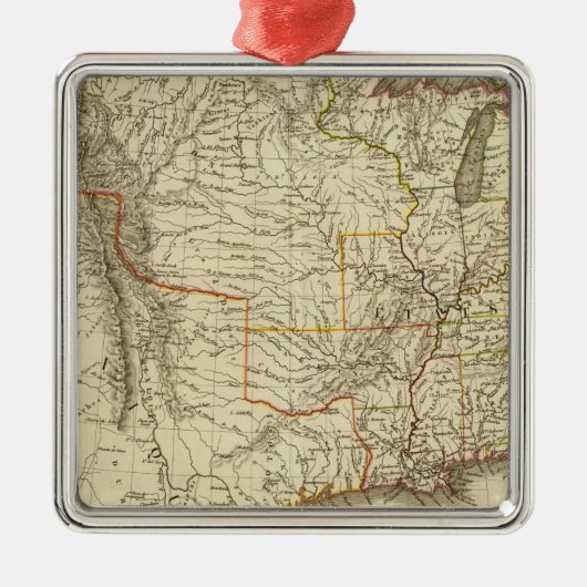 Verenigde Staten, Canada Metalen Ornament (Voorkant)
