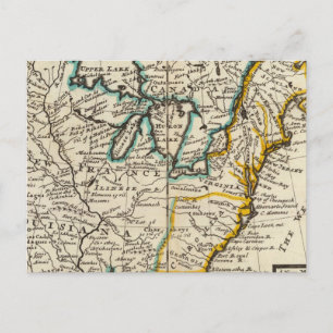 Verenigde Staten, Canada, Noord-Amerika Briefkaart