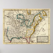 Verenigde Staten, Canada, Noord-Amerika Poster (Voorkant)