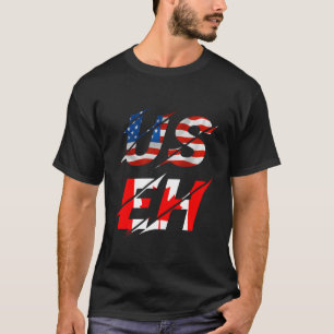Verenigde Staten Canada Vlag Amerikaanse Canadese T-shirt