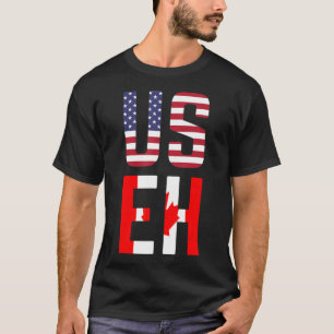 Verenigde Staten Canada Vlag Amerikaanse Canadese  T-shirt