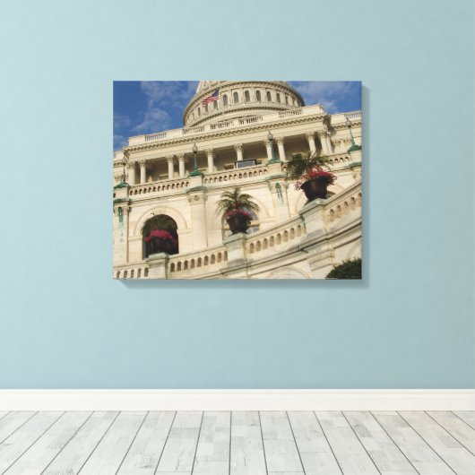 VERENIGDE STATEN CAPITOL BUILDING WRAPPED CANVAS (Insitu (Houten vloer))