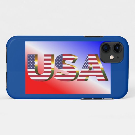 Verenigde Staten Case-Mate iPhone Case (Achterkant (horizontaal))