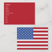 Verenigde Staten - Chubby Visitekaartje (Voorkant / Achterkant)