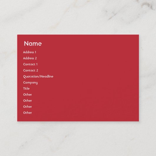 Verenigde Staten - Chubby Visitekaartje (Voorkant)