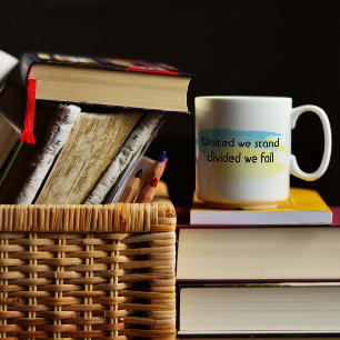 Verenigde Staten citeren geel blauw Oekraïne Koffiemok