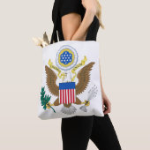 Verenigde Staten Coat of Arms Tote Bag (Dichtbij)