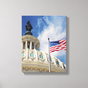 Verenigde Staten, Colombia, Washington DC, Capitol Canvas Afdruk