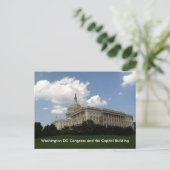 Verenigde Staten Congres en Capitool Briefkaart (Staand voorkant)