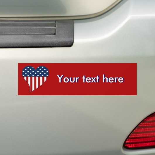 Verenigde Staten : Creëer Uw eigen Bumpersticker (Op auto)