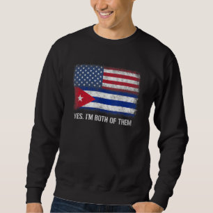Verenigde Staten Cuba Cubaans Amerikaanse vlag dub Trui