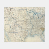 Verenigde Staten dec 1860 Fleece Deken (Voorkant (Horizontaal))