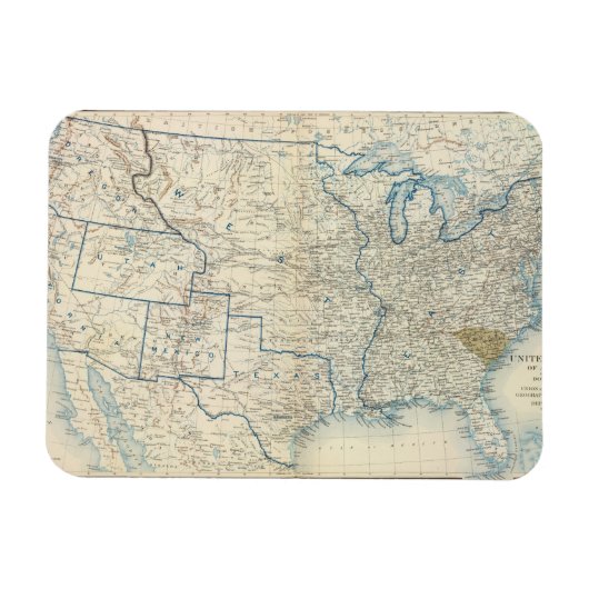 Verenigde Staten dec 1860 Magneet (Horizontaal)