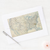 Verenigde Staten dec 1860 Rechthoekige Sticker (Envelop)