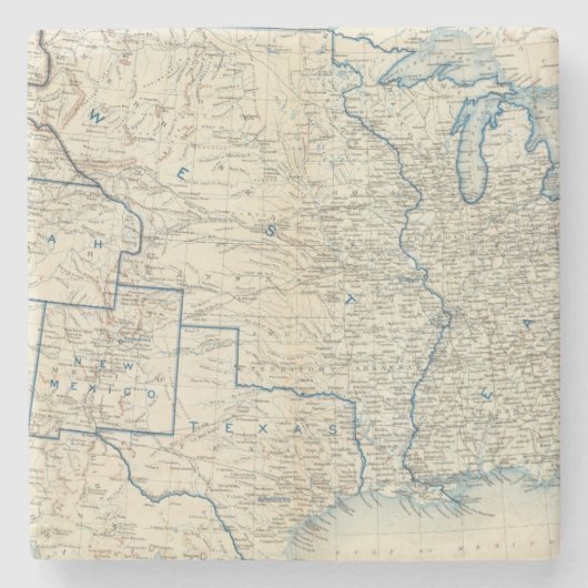 Verenigde Staten dec 1860 Stenen Onderzetter (Voorkant)