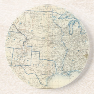 Verenigde Staten dec 1860 Zandsteen Onderzetter