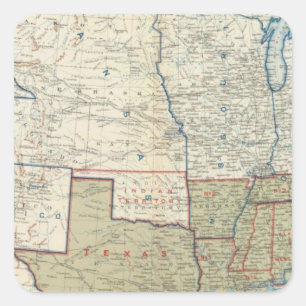 Verenigde Staten dec. 1861 Vierkante Sticker