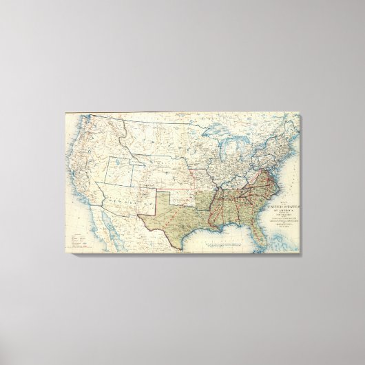 Verenigde Staten dec. 1863 Canvas Afdruk (Voorkant)