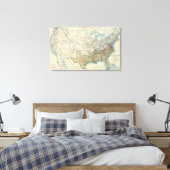 Verenigde Staten dec. 1863 Canvas Afdruk (Insitu (Slaapkamer))