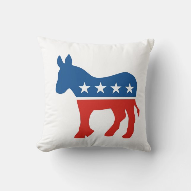 verenigde staten democratische partij donkey kussen (Voorkant)