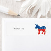 verenigde staten - democratische partij donkey usa etiket (Insitu)