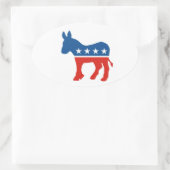 verenigde staten - democratische partij donkey usa ovale sticker (Tas)